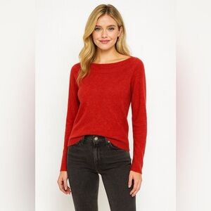 Kinross Cashmere Red Sweater – Size XS